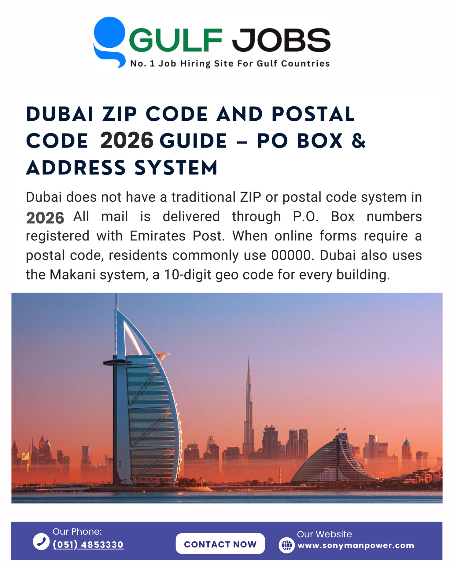 Dubai Zip Code and Postal Code 2026 Guide – PO Box Address