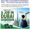 How to Get a Job in Dubai from Pakistan in 2026 — The Complete Step-by-Step Guide