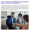 How to Check and Identify the Top Recruitment Agency in Pakistan (2026 Guide)